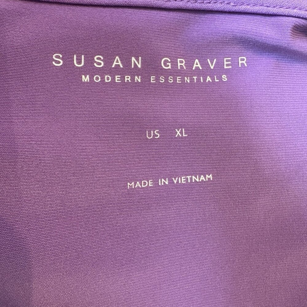 Susan Graver Women's XL Violet Purple Modern Essentials Sleeveless Stretchy Top - Picture 7 of 7